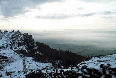 Nearing the summit of the Roaches (505 m)