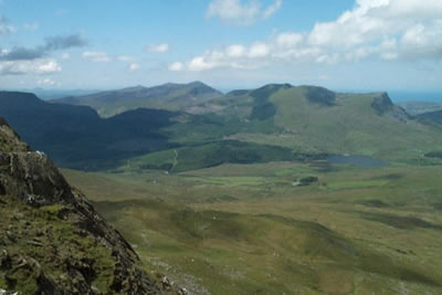 The Nantlle Ridge seen from the summit of Yr Aran