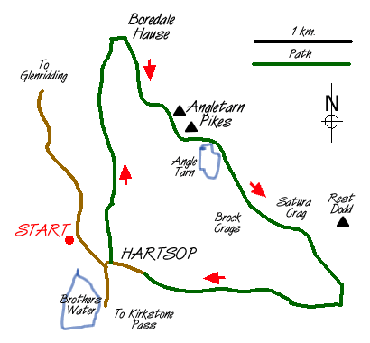 Route Map - Angletarn Pikes Walk