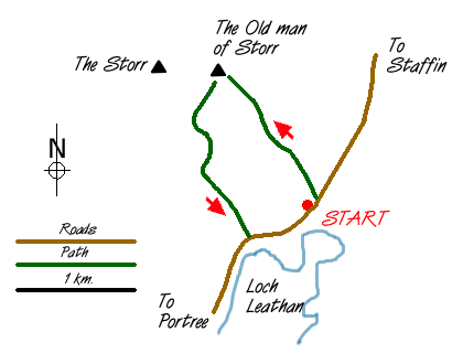 Route Map - The Storr Sanctuary Walk