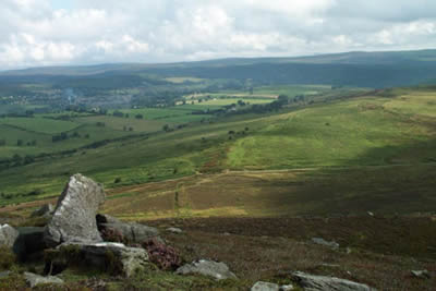 The view form the eastern end of the Simonside Hills