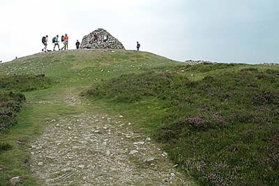 Dunkery Beacon has a large cairn & trig column