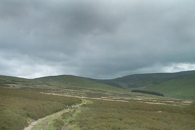 Rain clouds gather over the Berwyns