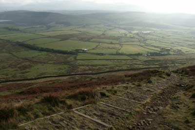 View on the climb onto Pendle Hill