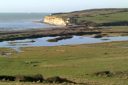 Looking towards Seaford on approach to the Seven Sisters