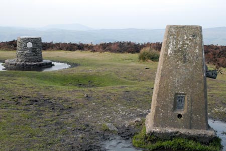 Pole Bank trig point and toposcope