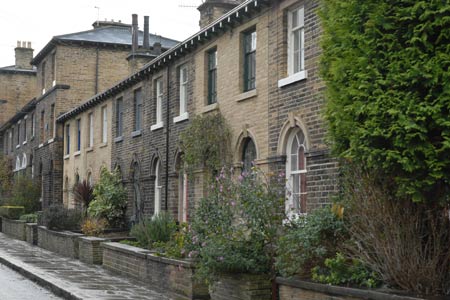 Interesting variety of houses, Saltaire