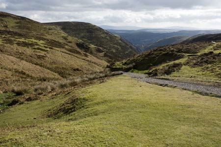 The upper reaches of Carding Mill Valley