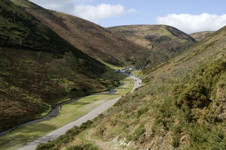 Carding Mill Valley seen at the end of the walk