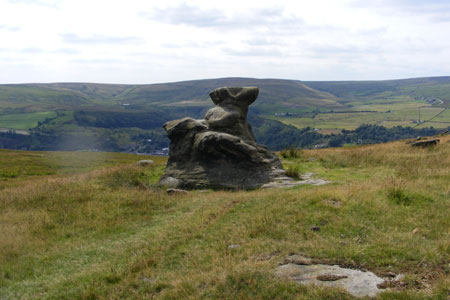 The Basin Stone, Walsden Moor