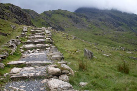 Pyg Track from Pen-y-Pass to Bwlch Moch