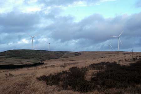 Scout Moor Wind Farm near Rochdale