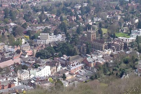 View of Great Malvern, North Hill