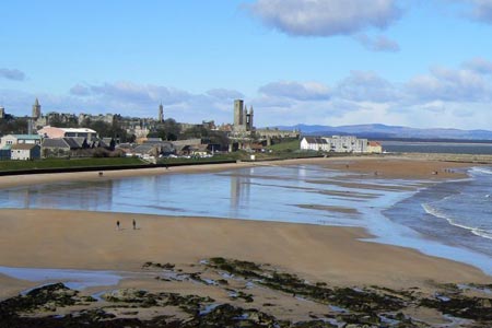 View of St Andrews from the East Sands
