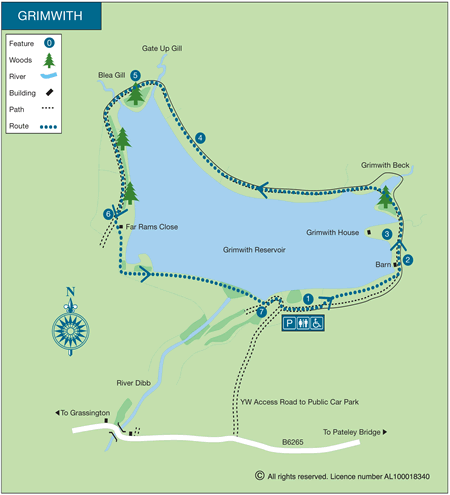 Route Map - Grimwith Reservoir Walk