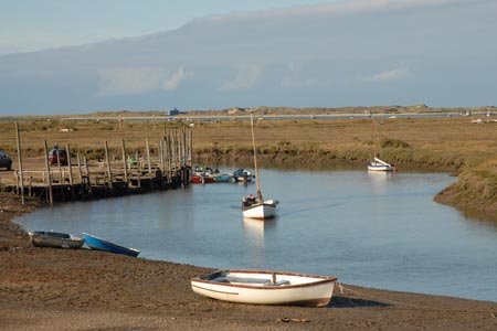 The main channel at Morston Quay
