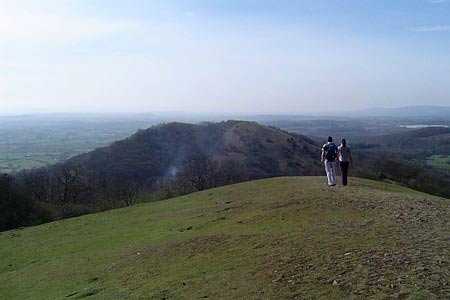 View from Midsummer Hill to Raggedstone Hill