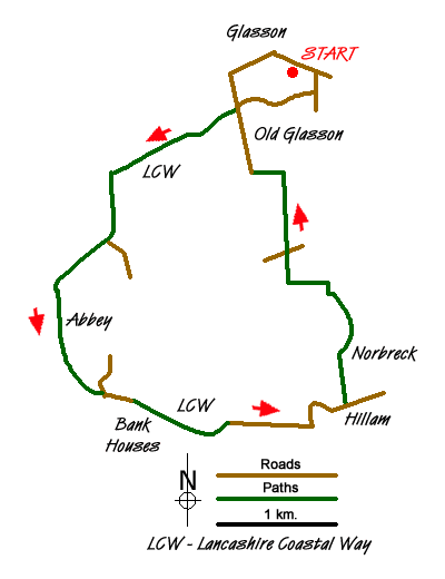 Walk 1641 Route Map