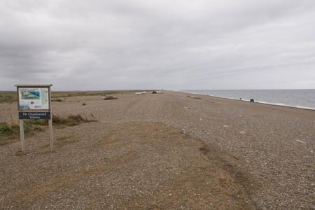 Looking along the beach to Blakeney Point