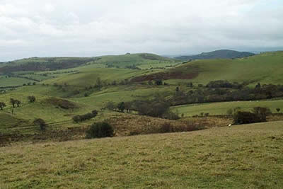 Rolling countryside of west Shropshire