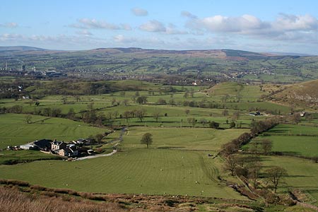 Angram Green & Ribble Valley from Pendle Hill