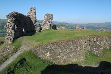 The remain of the keep at Castell Dinas Bran, Llangollen
