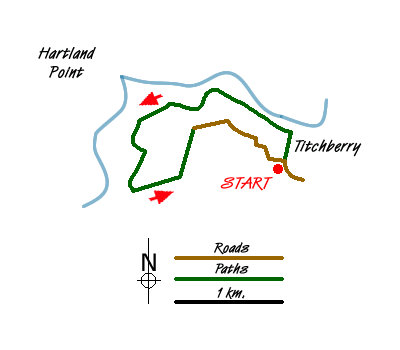Route Map - Hartland Point Circular Walk