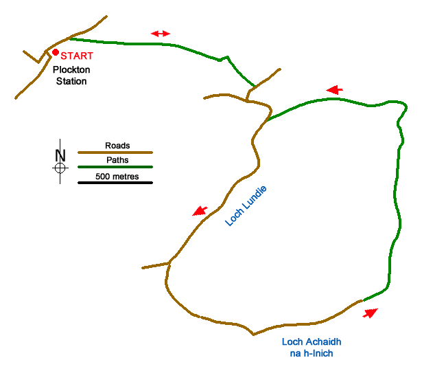 Route Map - Carn a' Bhealaich Mhoir Walk