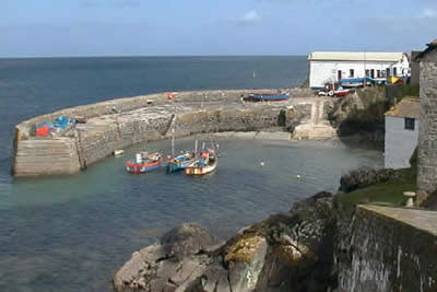 Coverack harbour is a pleasant place to linger