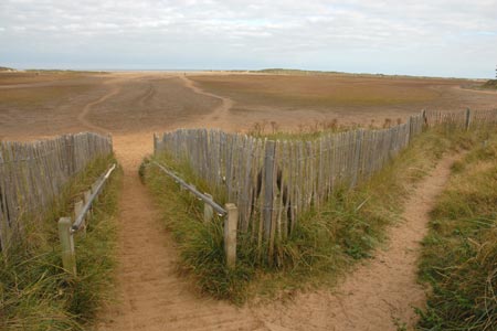 Holkham Gap and the extensive beach