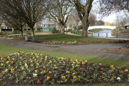 Stafford park in early Spring