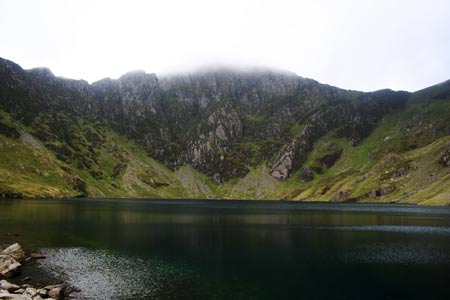 Cwm Cau lies below Cadair Idris