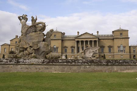The front elevation of Holkham Hall