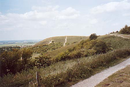 Dunstable Downs looking towards the Five Knolls