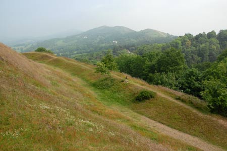 Looking north from the flanks of the Herefordshire Beacon