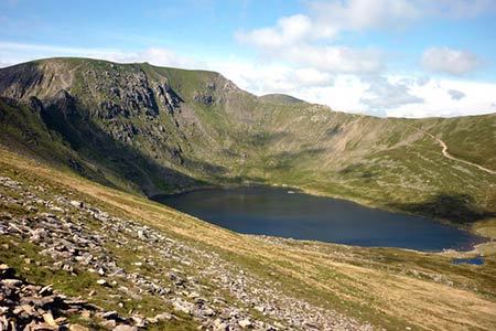 View of Red Tarn and Helvellyn