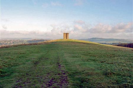 The wide ridge to The Cage, Lyme Park