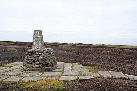 The trig point on Black Hill