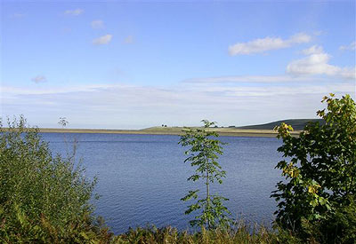 Upper Redmires Reservoir, below Stanage Pole
