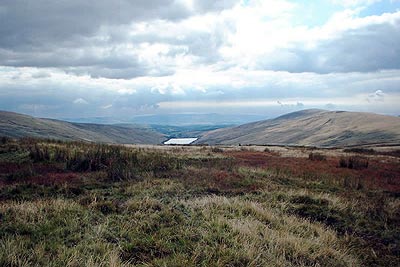 The Ystradfellte reservoir and valley