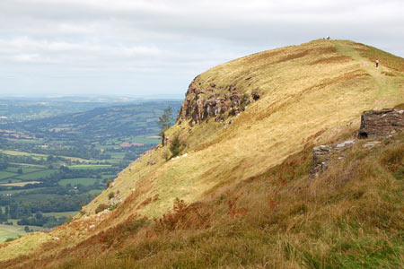 View towards the summit of Skirrid Fawr looking north
