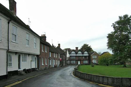 The centre of Wye village