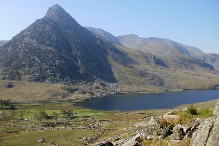 Llyn Ogwen, overlooked by the north face of Tryfan