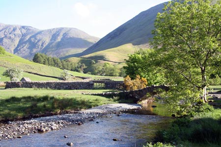 Mosedale Beck near the start of the route