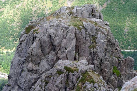 Pillar Rock from summit of Pillar