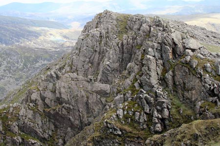 The crags on the North face of Pillar