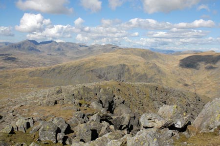 Scafell and Scafell Pike from Dow Crag