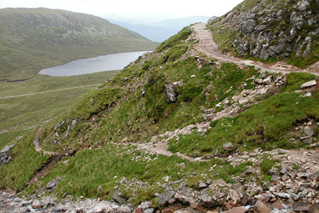 Lochan Meall an t-Suidhe near the path to Ben Nevis