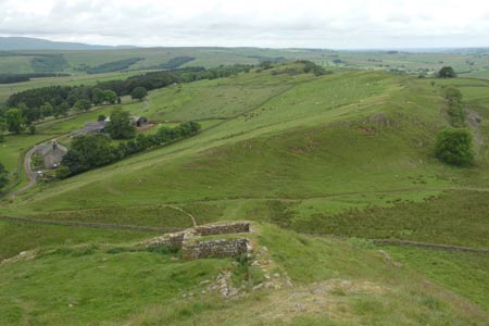 Hadrian's Wall - the view west from Turret 44B