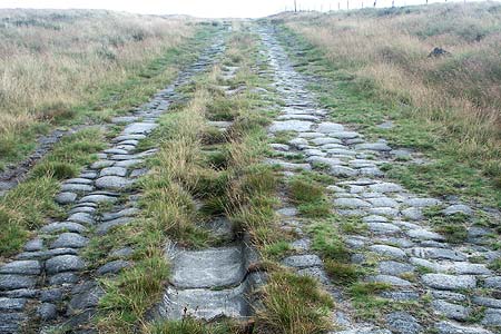 The Roman Road below the Aiggin Stone